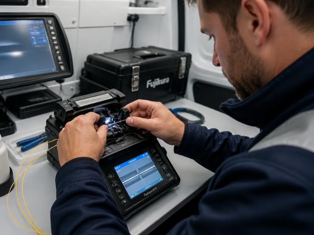 Fiber splicing during emergency restoration